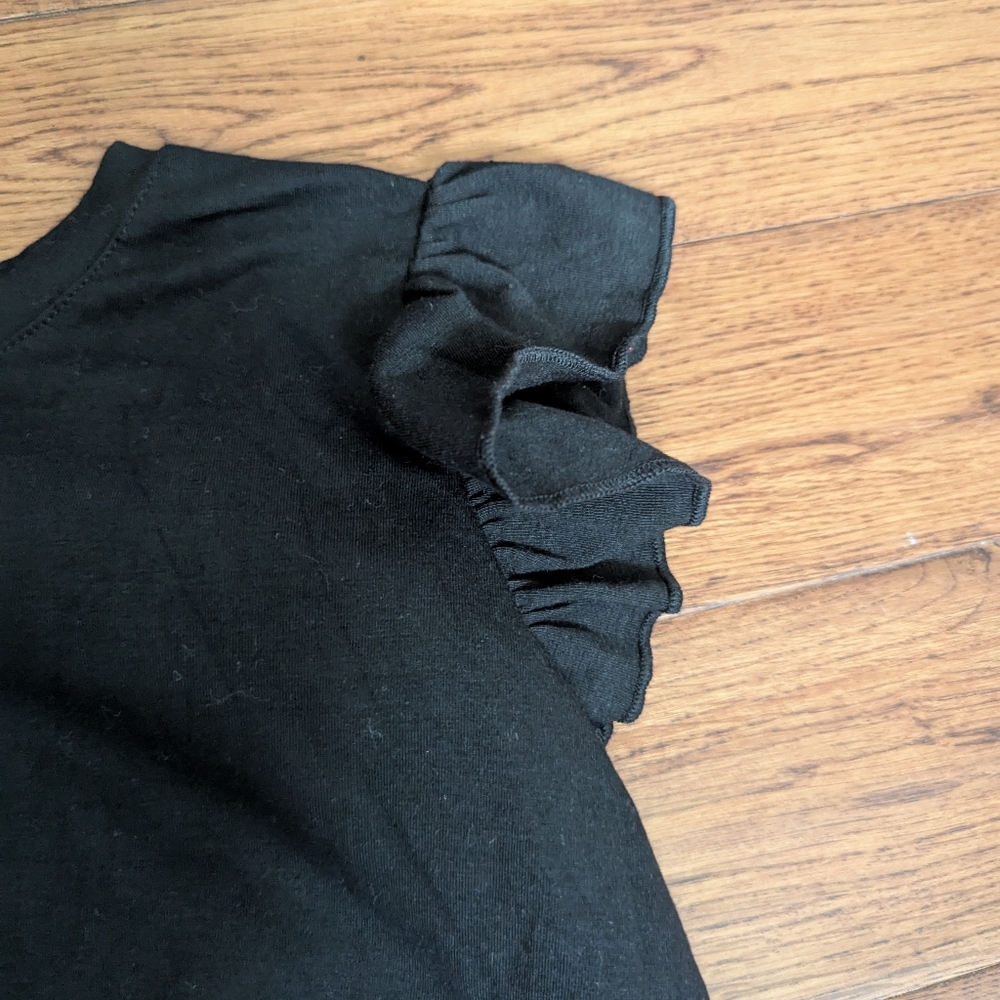 NWT Girls Arshiner Sleeveless Knotted Front Black Top Size 160 XL - Picture 4 of 7
